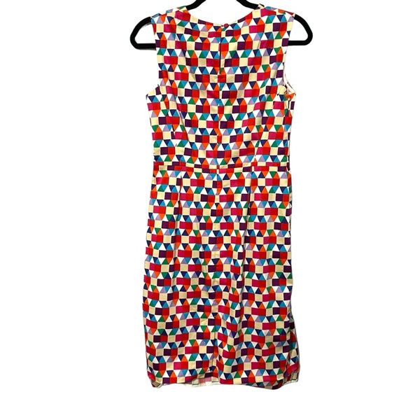 Kate Spade Women’s Dress Size 4 Multicolor Sheath Knee Length Sleeveless Preppy - Picture 4 of 7